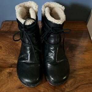 Leather UGG boots with real sheepskin lining. Worn only a few times.